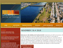 Tablet Screenshot of halifaxartfestival.com